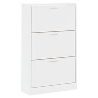 Thumbnail for Schuhschrank Hochglanz-Weiß 63x24x103 cm Holzwerkstoff