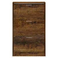 Thumbnail for Schuhschrank Räuchereiche 63x24x103 cm Holzwerkstoff