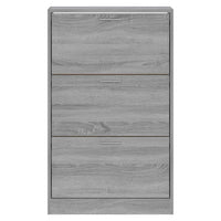 Thumbnail for Schuhschrank Grau Sonoma 63x24x103 cm Holzwerkstoff