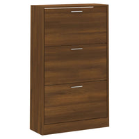 Thumbnail for Schuhschrank Braun Eichen-Optik 63x24x103 cm Holzwerkstoff