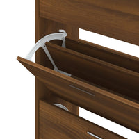 Thumbnail for Schuhschrank Braun Eichen-Optik 63x24x103 cm Holzwerkstoff