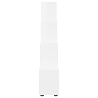 Thumbnail for Treppenregal Hochglanz-Weiß 142 cm Holzwerkstoff