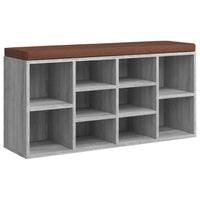 Thumbnail for Schuhbank Grau Sonoma 103x30x48 cm Holzwerkstoff