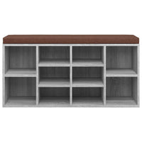 Thumbnail for Schuhbank Grau Sonoma 103x30x48 cm Holzwerkstoff