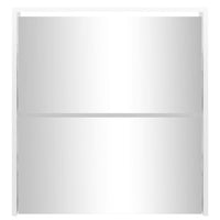 Thumbnail for Schuhschrank mit Spiegel 2 Fächer Hochglanz-Weiß 63x17x67 cm