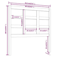 Thumbnail for Kopfteil 95,5x4x100 cm Massivholz Kiefer