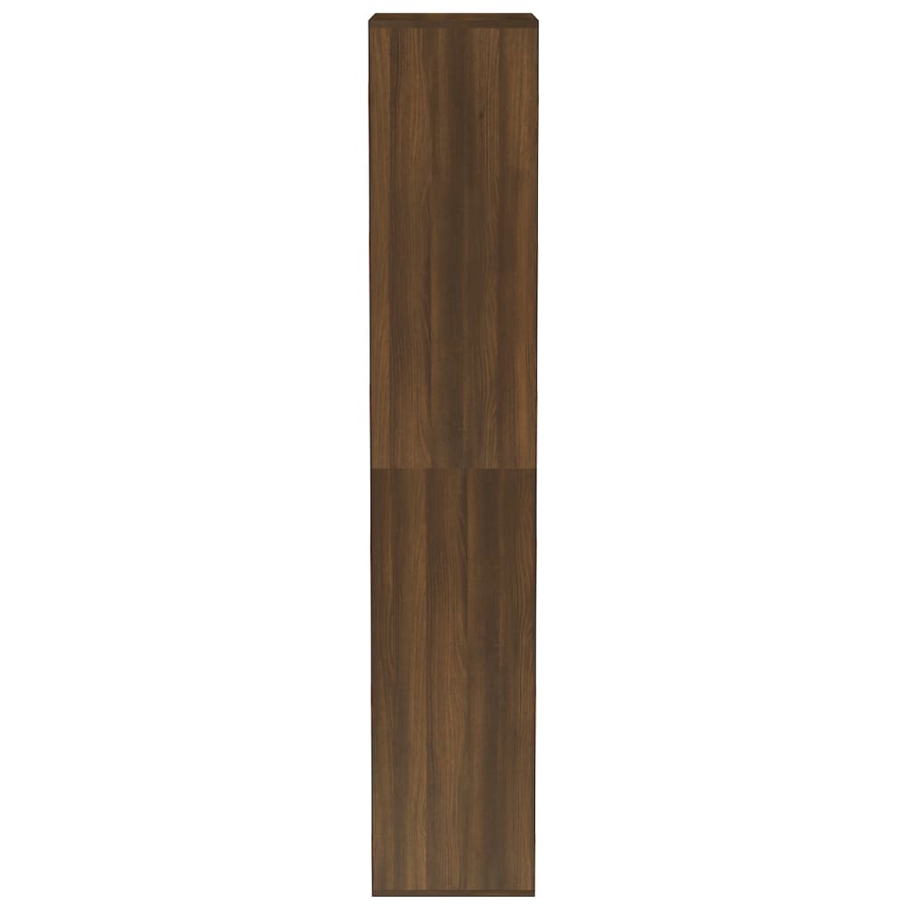 Schuhregal Braun Eichen-Optik 54x34x183 cm Holzwerkstoff