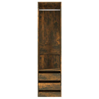 Thumbnail for Kleiderschrank mit Schubladen Räuchereiche 50x50x200 cm
