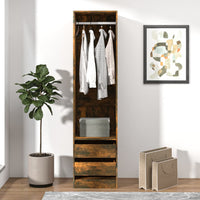 Thumbnail for Kleiderschrank mit Schubladen Räuchereiche 50x50x200 cm