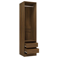 Thumbnail for Kleiderschrank mit Schubladen Braun Eichen-Optik 50x50x200 cm