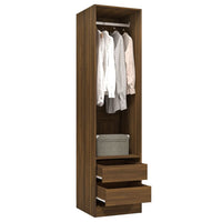 Thumbnail for Kleiderschrank mit Schubladen Braun Eichen-Optik 50x50x200 cm