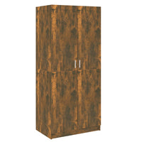 Thumbnail for Kleiderschrank Räuchereiche 80x52x180 cm Holzwerkstoff