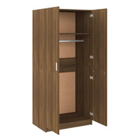 Thumbnail for Kleiderschrank Braun Eichen-Optik 80x52x180 cm Holzwerkstoff