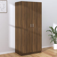 Thumbnail for Kleiderschrank Braun Eichen-Optik 80x52x180 cm Holzwerkstoff