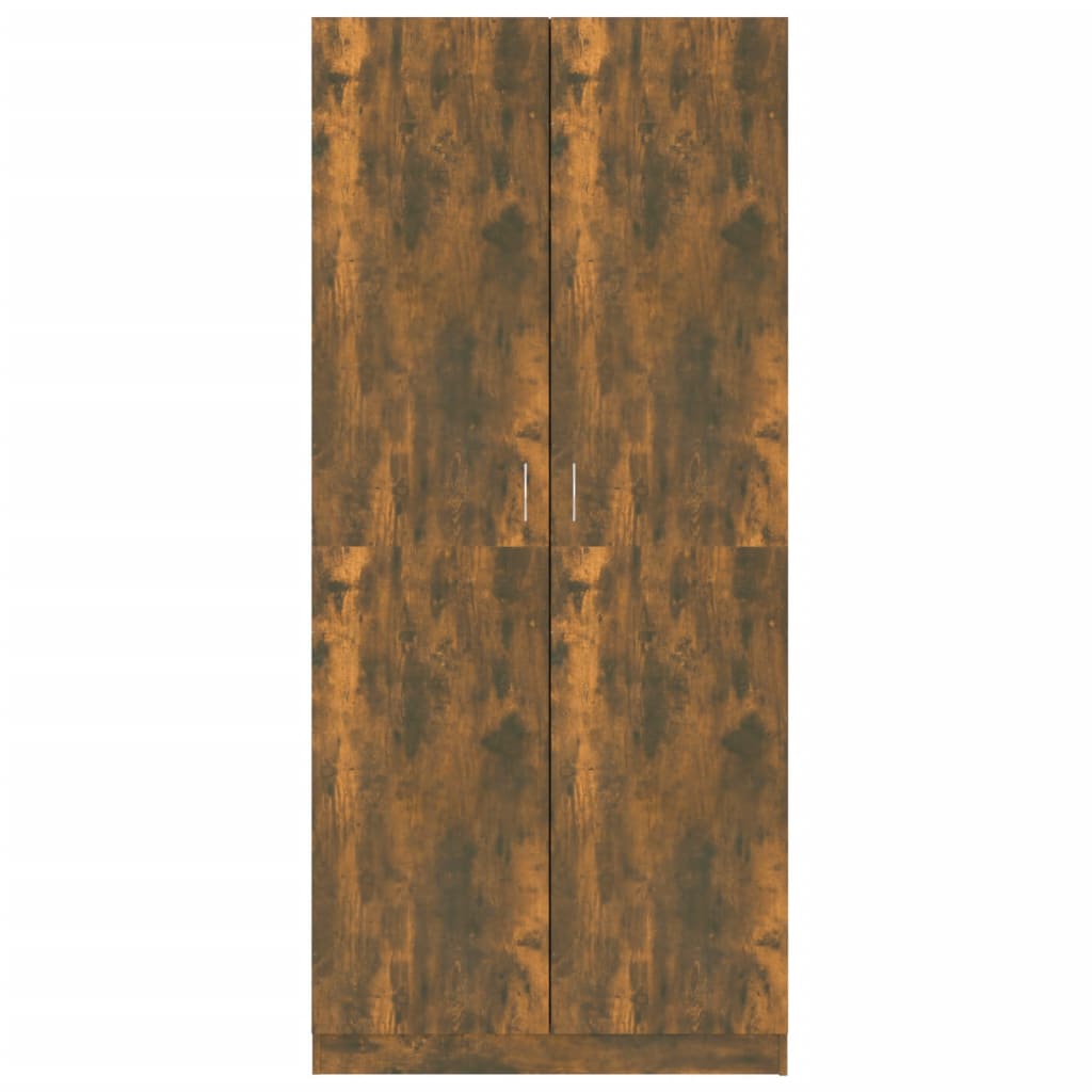 Kleiderschrank Räuchereiche 90x52x200 cm Holzwerkstoff
