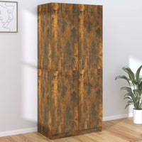 Thumbnail for Kleiderschrank Räuchereiche 90x52x200 cm Holzwerkstoff