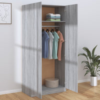 Thumbnail for Kleiderschrank Grau Sonoma 90x52x200 cm Holzwerkstoff