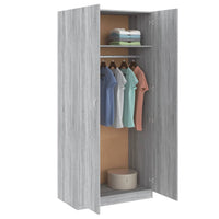 Thumbnail for Kleiderschrank Grau Sonoma 90x52x200 cm Holzwerkstoff