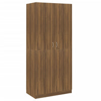 Thumbnail for Kleiderschrank Braun Eichen-Optik 90x52x200 cm Holzwerkstoff