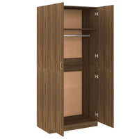 Thumbnail for Kleiderschrank Braun Eichen-Optik 90x52x200 cm Holzwerkstoff