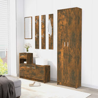 Thumbnail for Garderobenschrank Räuchereiche 55x25x189 cm Holzwerkstoff
