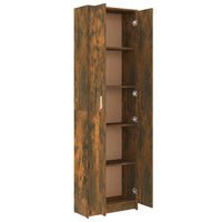 Thumbnail for Garderobenschrank Räuchereiche 55x25x189 cm Holzwerkstoff