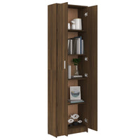 Thumbnail for Garderobenschrank Braun Eiche-Optik 55x25x189 cm Holzwerkstoff