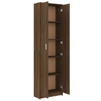 Thumbnail for Garderobenschrank Braun Eiche-Optik 55x25x189 cm Holzwerkstoff