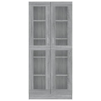 Thumbnail for Vitrinenschrank Grau Sonoma 82,5x30,5x185,5 cm Holzwerkstoff