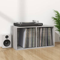 Thumbnail for Schallplatten-Box Grau Sonoma 71x34x36cm Holzwerkstoff