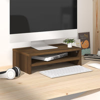 Thumbnail for Monitorständer Braun Eichen-Optik 42x24x13 cm Holzwerkstoff