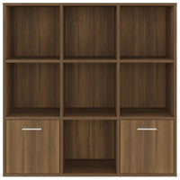 Thumbnail for Bücherschrank Braun Eichen-Optik 98x30x98 cm