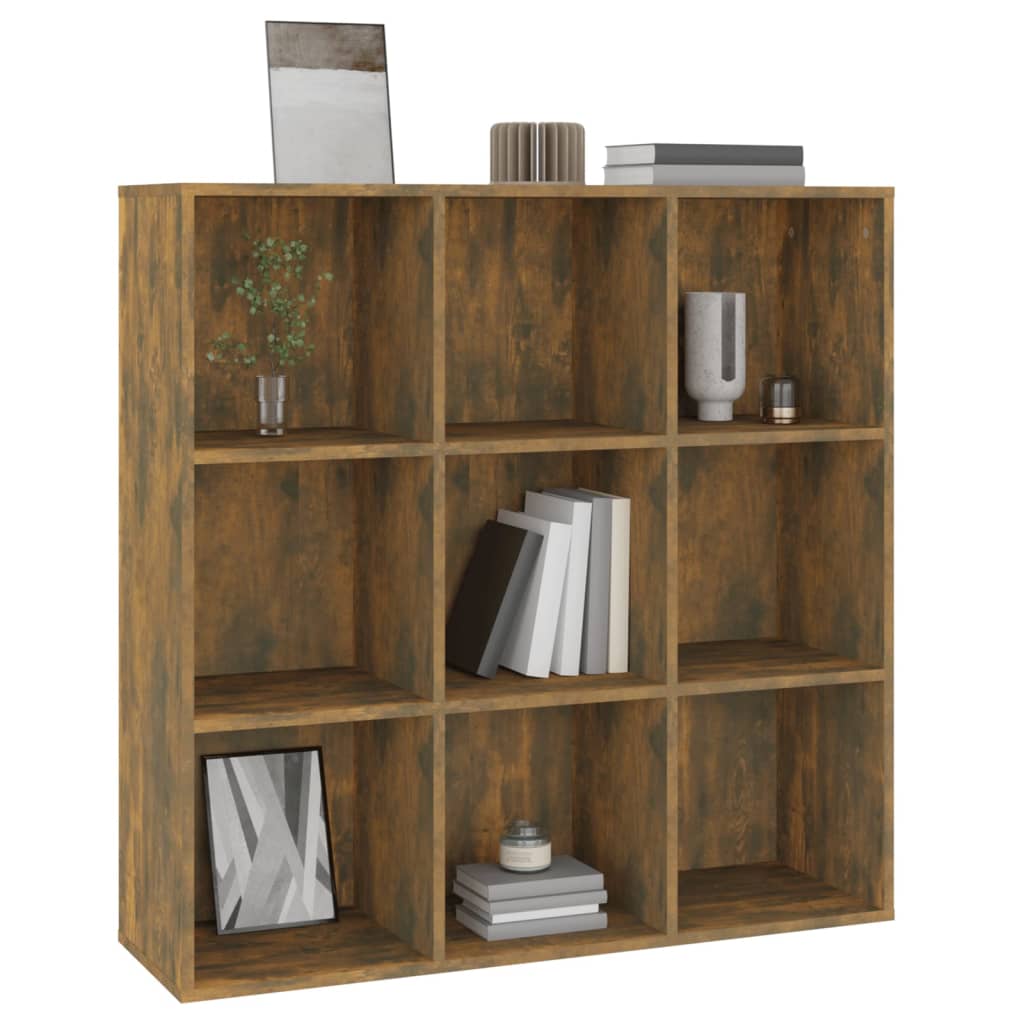 Bücherschrank Räuchereiche 98x30x98 cm