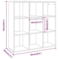 Thumbnail for Bücherschrank Räuchereiche 98x30x98 cm