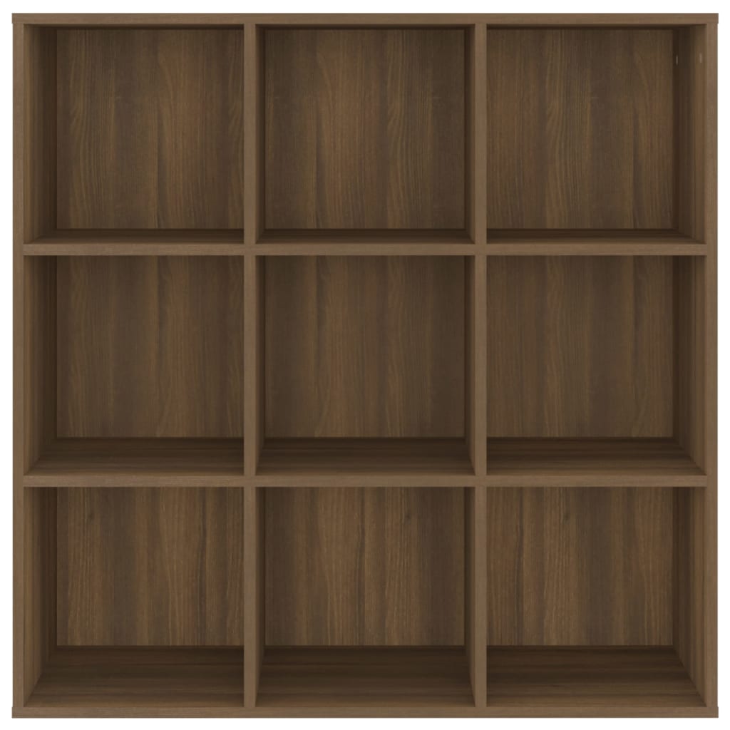 Bücherschrank Braun Eichen-Optik 98x30x98 cm