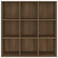 Thumbnail for Bücherschrank Braun Eichen-Optik 98x30x98 cm