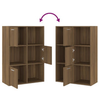 Thumbnail for Lagerschrank Braun Eichen-Optik 60x29,5x90 cm