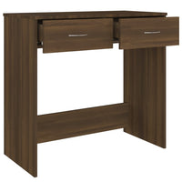 Thumbnail for Schreibtisch Braun Eichen-Optik 80x40x75 cm Holzwerkstoff