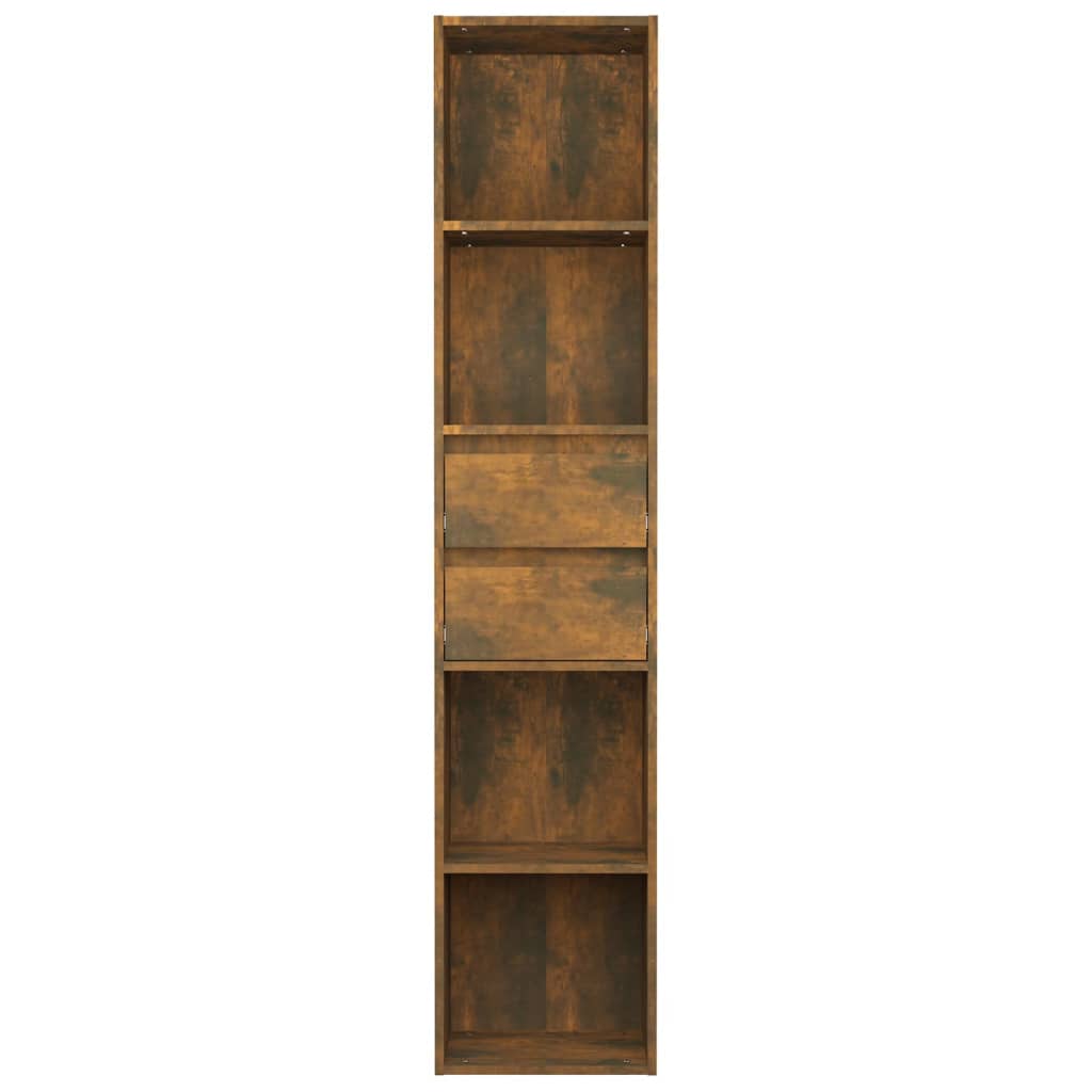 Bücherregal Räuchereiche 36x30x171 cm Holzwerkstoff