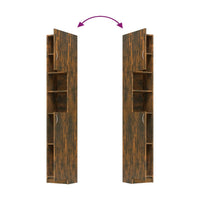 Thumbnail for Badezimmerschrank Räuchereiche 32x25,5x190 cm Holzwerkstoff
