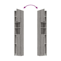 Thumbnail for Badezimmerschrank Grau Sonoma 32x25,5x190 cm Holzwerkstoff