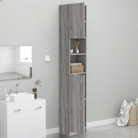 Thumbnail for Badezimmerschrank Grau Sonoma 32x25,5x190 cm Holzwerkstoff
