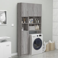 Thumbnail for Badezimmerschrank Grau Sonoma 32x25,5x190 cm Holzwerkstoff