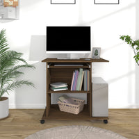 Thumbnail for Schreibtisch Braun Eichen-Optik 80x50x75 cm Holzwerkstoff