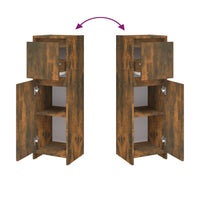 Thumbnail for Badezimmerschrank Räuchereiche 30x30x95 cm Holzwerkstoff