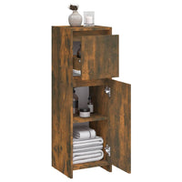 Thumbnail for Badezimmerschrank Räuchereiche 30x30x95 cm Holzwerkstoff