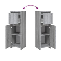 Thumbnail for Badezimmerschrank Grau Sonoma 30x30x95 cm Holzwerkstoff