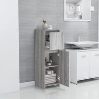 Thumbnail for Badezimmerschrank Grau Sonoma 30x30x95 cm Holzwerkstoff