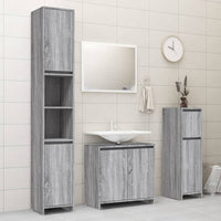 Thumbnail for Badezimmerschrank Grau Sonoma 30x30x95 cm Holzwerkstoff