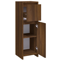 Thumbnail for Badezimmerschrank Braun Eiche 30x30x95 cm Holzwerkstoff